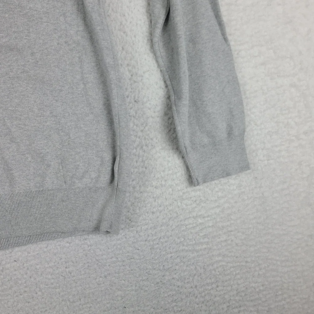 Polo Ralph Lauren Sweater Mens Medium Gray V Neck Pima Cotton Sweatshirt